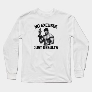 No Excuses, Just Results Long Sleeve T-Shirt